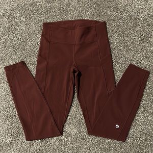 Burgundy LuluLemon Legging